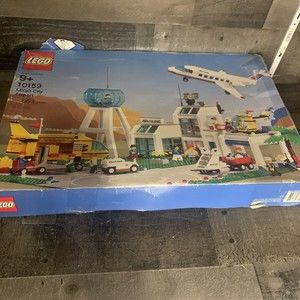 Lego 10159 City Airport w/ manual airplane helicopter plane jet Town